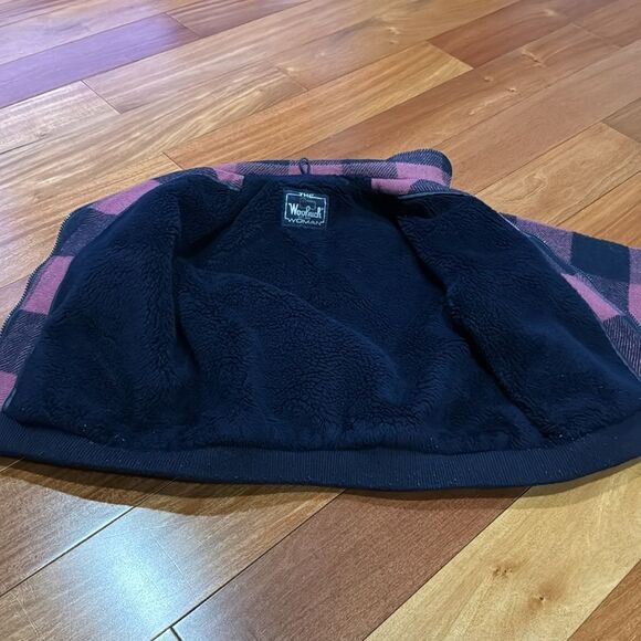 Woolrich Vintage Wool Jacket Plaid Zip Up Women’s Made In USA Bomber Style Sz M - Picture 5 of 9